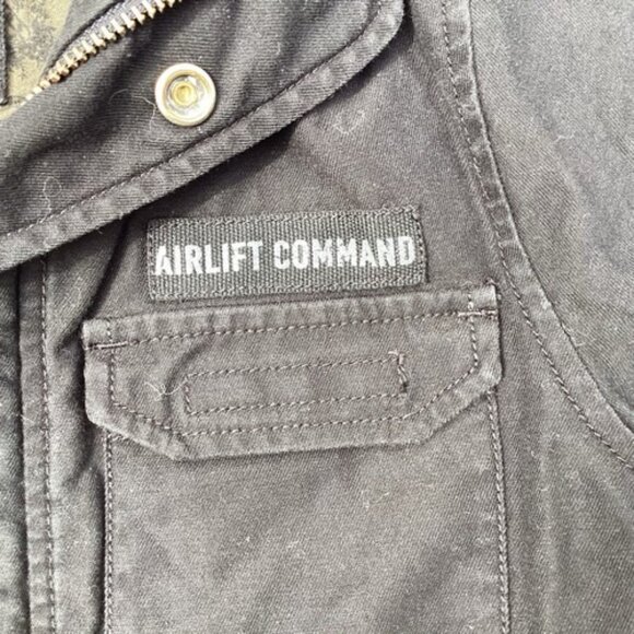 Old Navy Boys Airlift Command Jacket Military Field Coat Hooded Aviation XS Kids - Picture 6 of 7